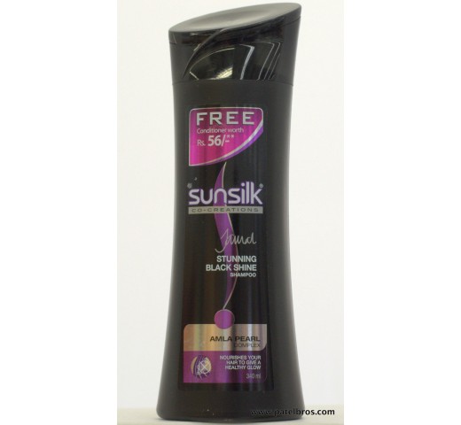 Sunsilk Stunning Black Shine Shampoo 11.49 OZ / 340 Ml