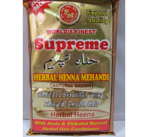 Supreme Natural Brown Mehandi 5.29 OZ / 150 Gms