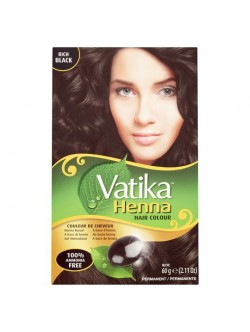 Vatika Rich Black Hair Color 2.12 OZ / 60 Gms