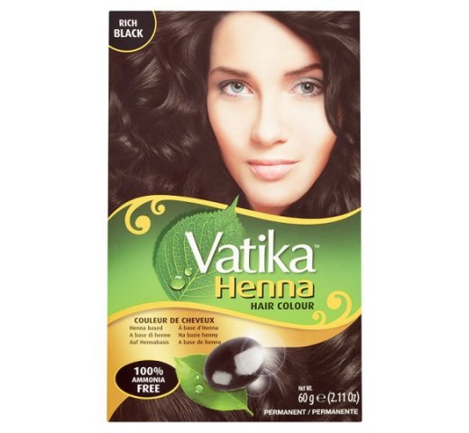 Vatika Rich Black Hair Color 2.12 OZ / 60 Gms