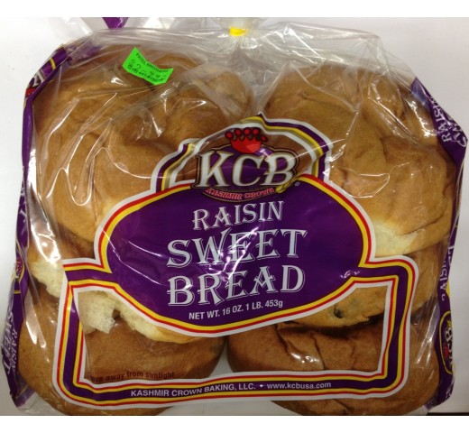 KCB Raisin Sweet Bread 16 Oz / 454 Gms