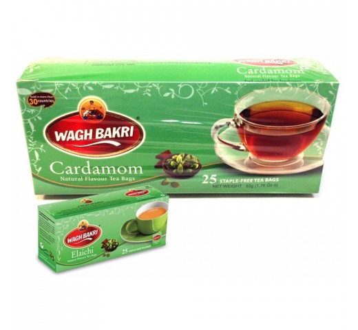 Wagh Bakri Wagh Bakri Cardamom Tea Bags 1.76 OZ / 50 Gms