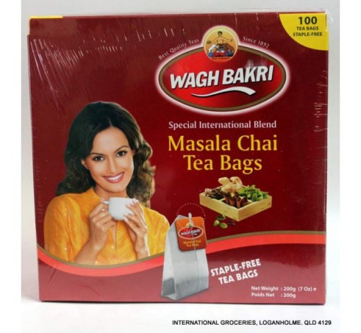 Wagh Bakri Waghbakri Masala 100 Tea Bags 7 OZ / 198 Gms