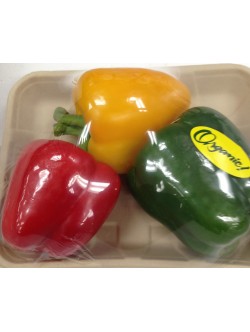Organic Fresh Peppers, Bell, Mixed Combo 3ct