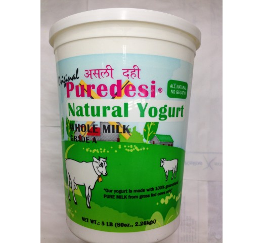 PureDesi Whole Milk Dahi Yogurt 80 Oz / 2267.2 Gms