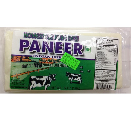 Puredesi Homestyle Paneer 12 OZ / 340.08 Gms
