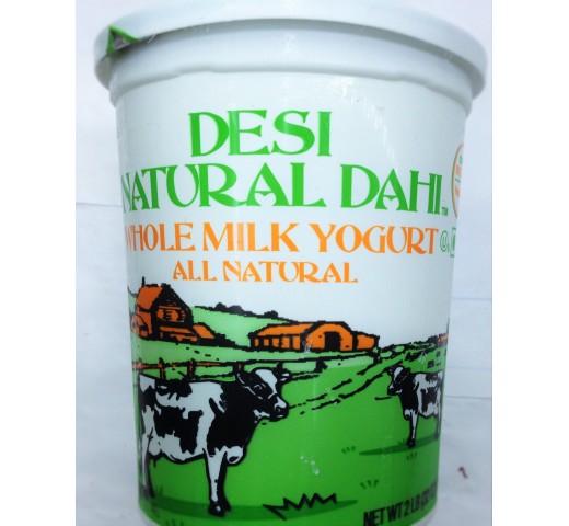 Desi Natural Whole Milk Dahi Yogurt 80 Oz / 2267.2 Gms
