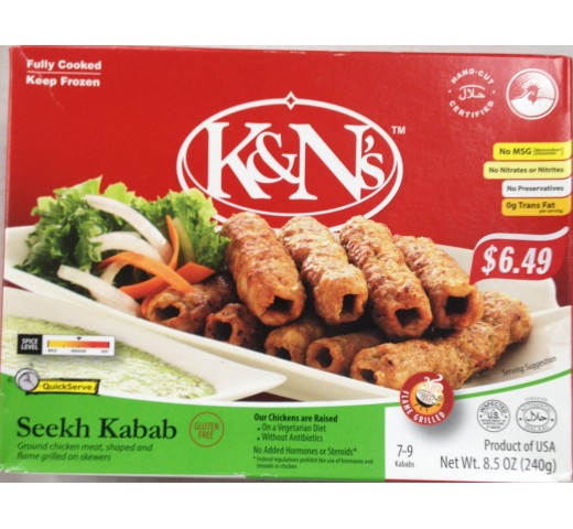 K&N's Seekh Kabab 8.5 Oz / 240 Gms