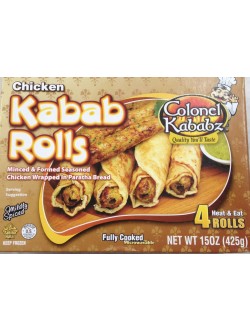 Colonel Kababz Kabab Rolls 15 Oz / 425 Gms