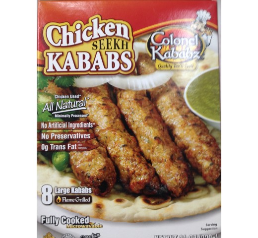 Colonel Kababz Chicken Seekh Kababs 11.07 Oz / 312 Gms
