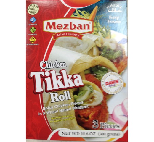 Mezban Chicken Tikka Roll 10.6 Oz / 300 Gms