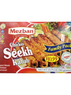 Mezban Chicken Seekh Kababs 19.75 Oz / 560 Gms