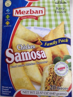 Mezban Chicken Samosa 222.57 Oz / 640 Gms