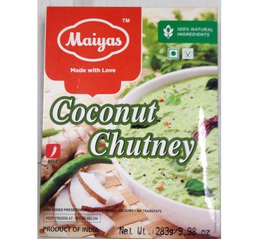 Maiyas Coconut Chutney 9.98 Oz / 283 Gms