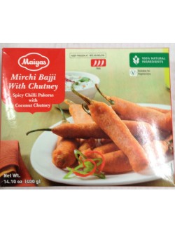 Maiyas Mirchi Bajji with chutney 14.1 Oz / 400 Gms