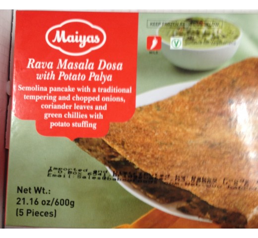 Maiyas Rava Masala Dosa 21.16 Oz / 600 Gms