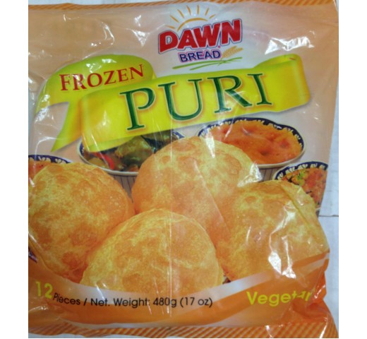 Dawn Bread Frozen Puri 17 Oz / 481 Gms ( 12 No's)
