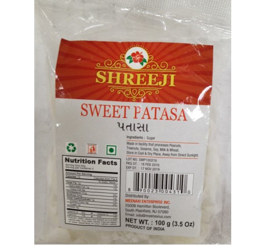 Shreeji Sweet Patasa 3.5 Oz / 100 Gms