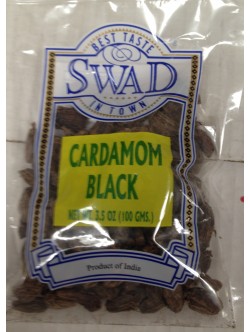 Swad Cardamom Black 3.5 Oz / 100 Gms