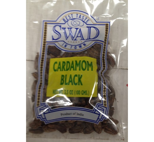 Swad Cardamom Black 3.5 Oz / 100 Gms