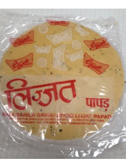 Lijjat Urda with Black Pepper 7 Oz / 200 Gms