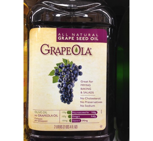 Grapeola All Natural Grape Seed Oil 67.6 Fl Oz
