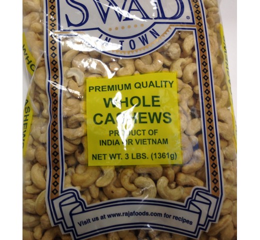 Swad Whole Cashews 48 OZ / 1361 Gms