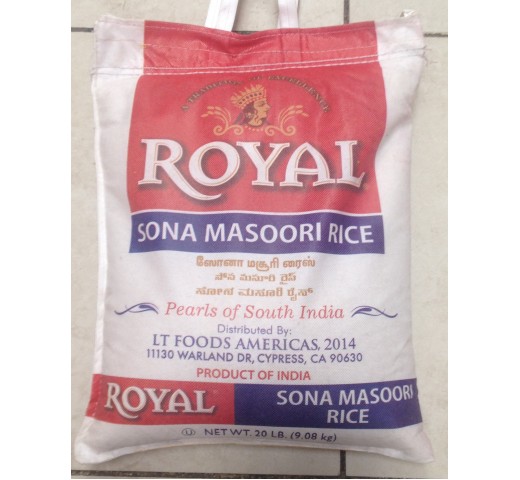 Royal Sona Masoori Rice 20 LB / 9 KG