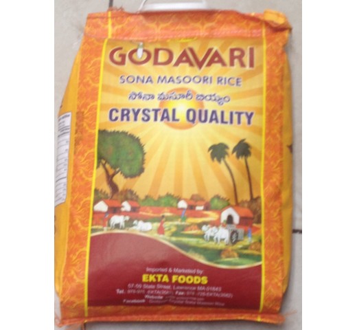 Godavari Sona Masoori Rice 20 LB / 9 KG