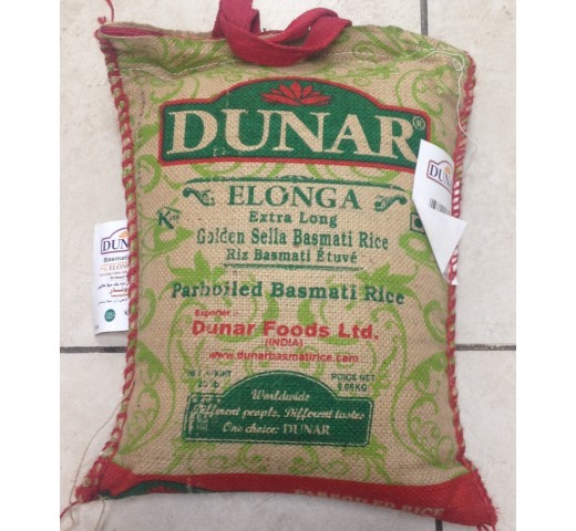 Dunar Elonga Extra Long Basmati Rice 20 LB / 9 KG