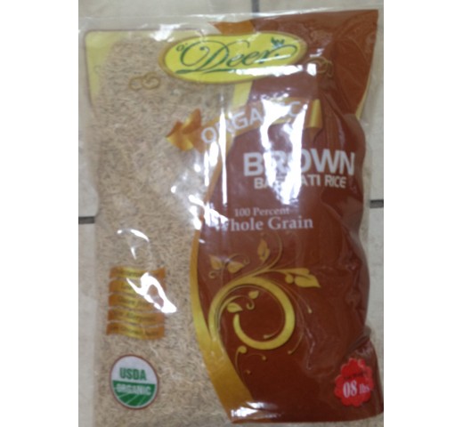Deer Organic Brown Rice 128 OZ / 3.6 KG
