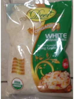 Deer Organic White Basmathi Rice 128 OZ / 3.6 KG