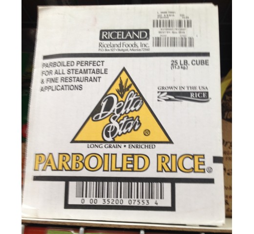 Delta Star Parboiled Rice 400 OZ / 11.34 KG