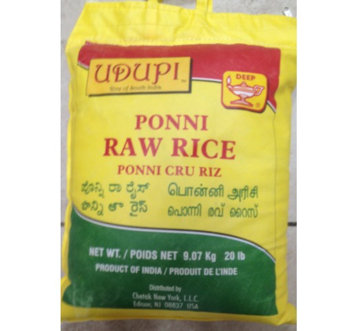 Deep Ponni Raw Rice 20 LB / 9.07 KG