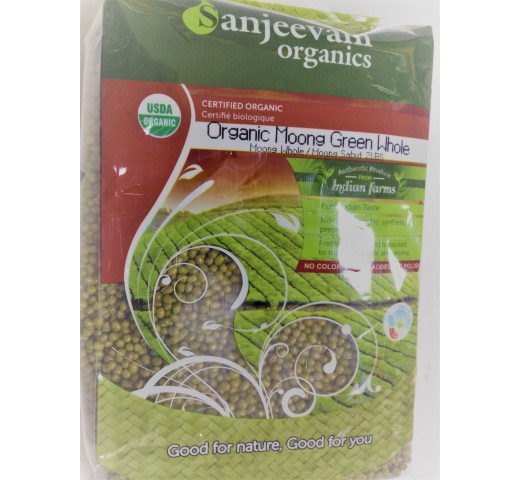 Sanjeevani Moong Green Whole 2 LB / 907 Gms
