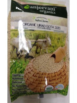 Sanjeevani Organic Urad Gota 2 LB / 907 Gms