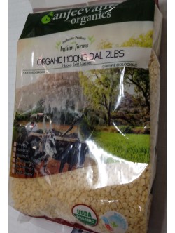 Sanjeevani Organic Moong Dal 2 LB / 907 Gms