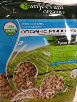 Sanjeevani Organic Pindi Choley 4 LB / 1.8 KG