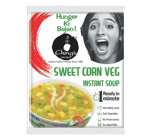 Ching's Sweet Corn Veg Instant Soup Mix 2.1 OZ / 60 Gms