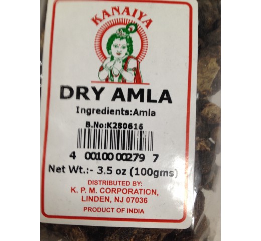 Kanaiya Dry Amla 3.5 Oz / 100 Gms