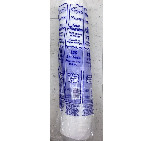 Concorde Foam Dinner Ware 5 OZ / 140 Gms