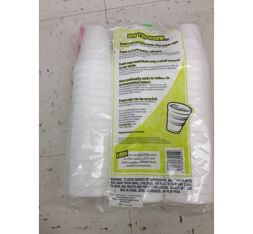 Dart Foam Cups 8.5 OZ / 284 Gms