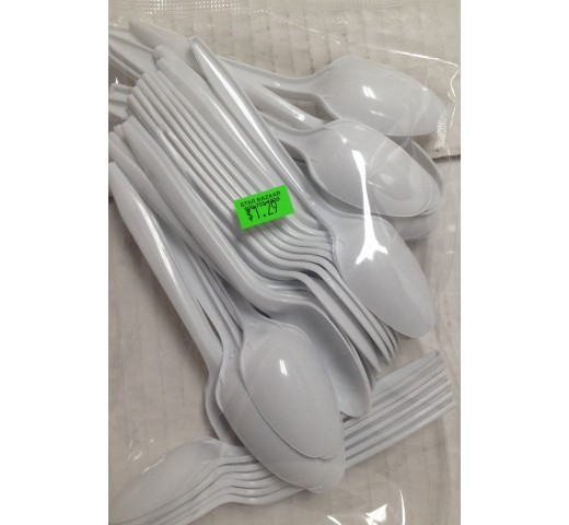 Large Size Plastic Spoons Pack 8 OZ / 220 Gms