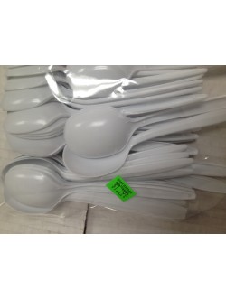 Medium Size Plastic Spoons Pack 8 OZ / 220 Gms