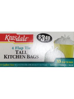 Krasdale Tall Kitchen Bags 10 OZ / 283 Gms
