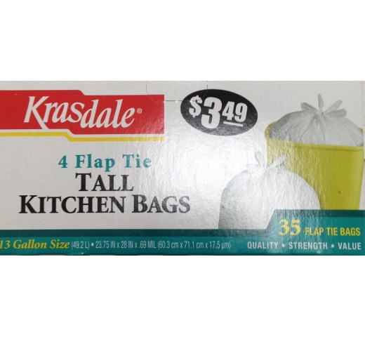 Krasdale Tall Kitchen Bags 10 OZ / 283 Gms