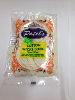 Patel's Cotton Wicks Long (Non Edible) 0.88 OZ