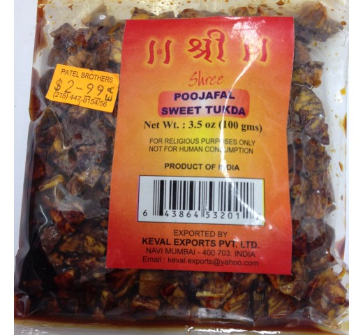 Shree Poojafal Sweet Tukda 3.5 OZ