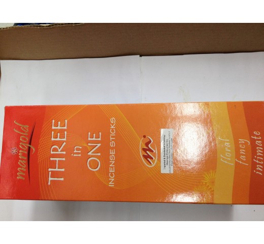 Marigold Three in One Incense Sticks 1.76 Oz