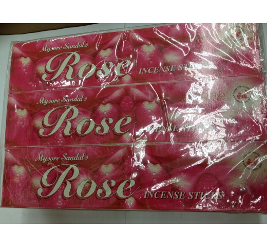 Mysore Sandal Rose Incense Sticks 3.75 Oz